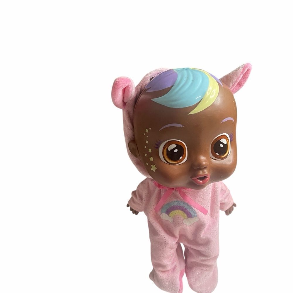 Cry Babies Tiny Cuddles 10 inch Baby Doll Jassy Unicorn Costume Pink